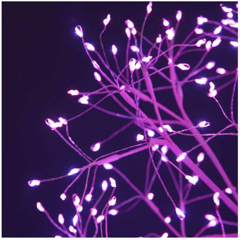 Casa si Gradina - Decoratiuni - Decoratiuni de sezon - Instalatie Craciun model sfera cu microleduri, 40 cm, roz - Infinity.ro