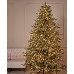 Casa si Gradina - Decoratiuni - Decoratiuni de sezon - Brad artificial Pino Luxury cu lumini, ace 3D, 210 cm, 4000 LED uri, PE, verde - Infinity.ro