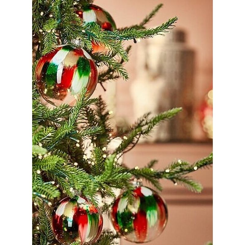 Casa si Gradina - Decoratiuni - Decoratiuni de sezon - Brad artificial Pino Luxury cu lumini, ace 3D, 210 cm, 4000 LED uri, PE, verde - Infinity.ro