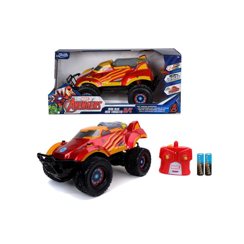 Jucarii, Copii si Bebe - Jucarii si jocuri - Vehicule si jucarii cu telecomanda - Masinute - MASINUTA CU TELECOMANDA MARVEL RC IRON THRUSTER SCARA 1:14 - Infinity.ro