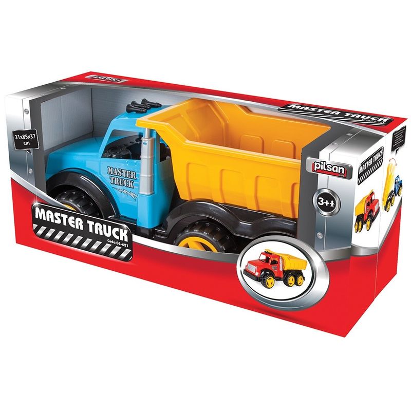 Jucarii, Copii si Bebe - Jucarii si jocuri - Vehicule si jucarii cu telecomanda - Utilaje constructie de jucarie - Camion basculant Pilsan Master Truck blue - Infinity.ro
