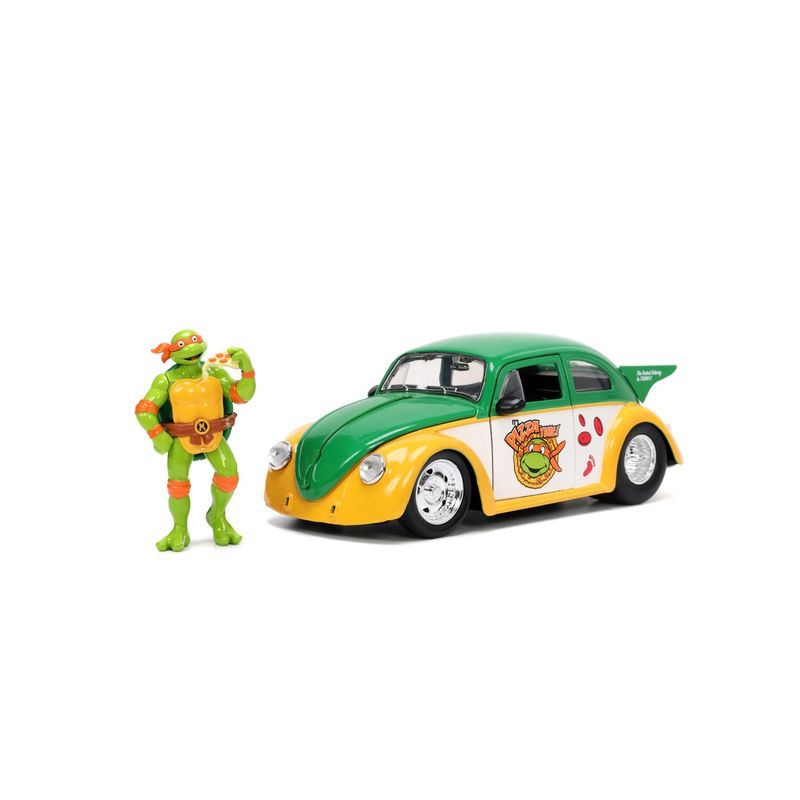 Jucarii, Copii si Bebe - Jucarii si jocuri - Vehicule si jucarii cu telecomanda - Masinute - Jada masinuta metalica testoasele ninja 1959 volkswagen drag beetle 1:24 - Infinity.ro