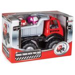 Jucarii, Copii si Bebe - Jucarii si jocuri - Vehicule si jucarii cu telecomanda - Masinute - Camion basculant Pilsan Power Truck cu 2 masinute - Infinity.ro