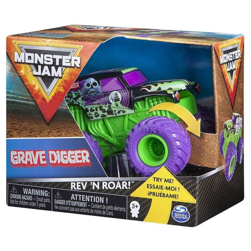 Jucarii, Copii si Bebe - Jucarii si jocuri - Vehicule si jucarii cu telecomanda - Masinute - Monster jam metalice seria roar scara 1 la 43 groparul - Infinity.ro