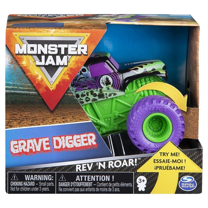 Jucarii, Copii si Bebe - Jucarii si jocuri - Vehicule si jucarii cu telecomanda - Masinute - Monster jam metalice seria roar scara 1 la 43 groparul - Infinity.ro