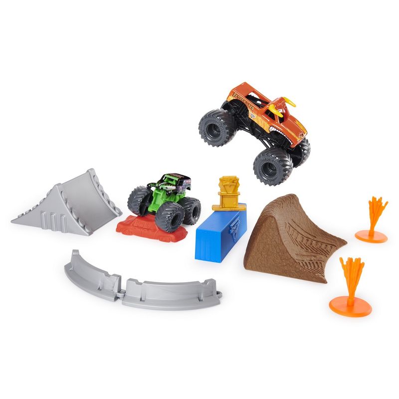 Jucarii, Copii si Bebe - Jucarii si jocuri - Vehicule si jucarii cu telecomanda - Masinute - Monster jam set de joaca el toro loco si groparul - Infinity.ro