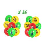 Casa si Gradina - Decoratiuni - Decoratiuni petrecere - Vesela pentru petrecere - Set 154 piese vesela petrecere Super Mario pentru 10 copi, servirea completa a mesei + baloane latex si folie aluminiu - Infinity.ro