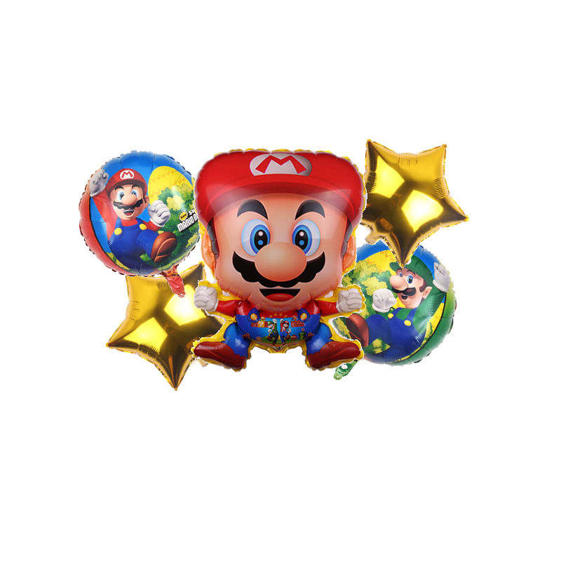 Casa si Gradina - Decoratiuni - Decoratiuni petrecere - Vesela pentru petrecere - Set 154 piese vesela petrecere Super Mario pentru 10 copi, servirea completa a mesei + baloane latex si folie aluminiu - Infinity.ro