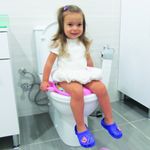 Jucarii, Copii si Bebe - Igiena si ingrijire - Baia bebelusului - Olite si reductoare WC - Reductor moale pentru toaleta BabyJem (Culoare: Gri) - Infinity.ro