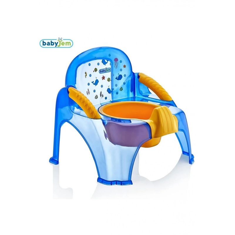 Jucarii, Copii si Bebe - Igiena si ingrijire - Baia bebelusului - Olite si reductoare WC - Olita pentru copii BabyJem (Culoare: Roz transparent) - Infinity.ro