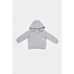 Fashion, accesorii si bijuterii - Copii - Imbracaminte copii - Treninguri si compleuri copii - Set hanorac cu gluga si pantaloni, Two thread, 100%bumbac organic - Gri, BabyCosy (Marime: 18-24 Luni) - Infinity.ro