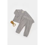 Fashion, accesorii si bijuterii - Copii - Imbracaminte copii - Treninguri si compleuri copii - Set bluzita si pantaloni Elefant, 80%bumbac organic si 20% poliester - Gri, BabyCosy (Marime: 18-24 Luni) - Infinity.ro