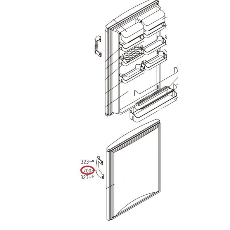 Electronice si Electrocasnice - Aparate frigorifice - Accesorii aparate frigorifice - Maner usa congelator Gorenje 380374 - Infinity.ro