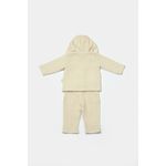 Fashion, accesorii si bijuterii - Copii - Imbracaminte copii - Treninguri si compleuri copii - Set bluza cu gluga si pantaloni, Winter muselin, 100% bumbac - Stone, BabyCosy (Marime: 12-18 Luni) - Infinity.ro
