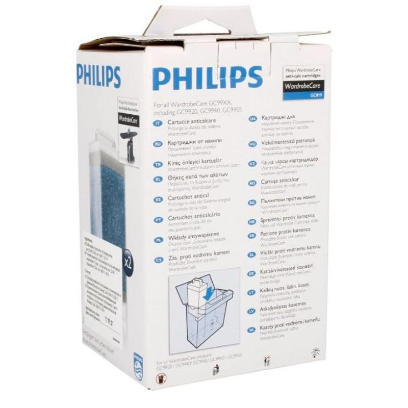 Electronice si Electrocasnice - Ingrijirea tesaturilor - Accesorii fiare de calcat - Set 2 bucati, cartus filtru anticalcar SVC GC019, CP6640/01 Philips / Saeco 423902286111 - Infinity.ro