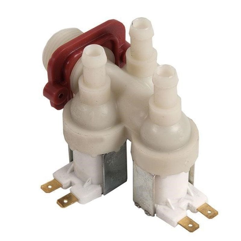 Electronice si Electrocasnice - Masini si uscatoare de rufe - Accesorii masini de spalat si uscatoare - Electrovalva 3 iesiri 90° 3 X 12mm Whirlpool 481981729328 - Infinity.ro