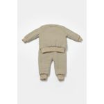 Fashion, accesorii si bijuterii - Copii - Imbracaminte copii - Treninguri si compleuri copii - Set bluza dublata si pantaloni Ursulet, Winter muselin, 100% bumbac - Verde, BabyCosy (Marime: 18-24 Luni) - Infinity.ro