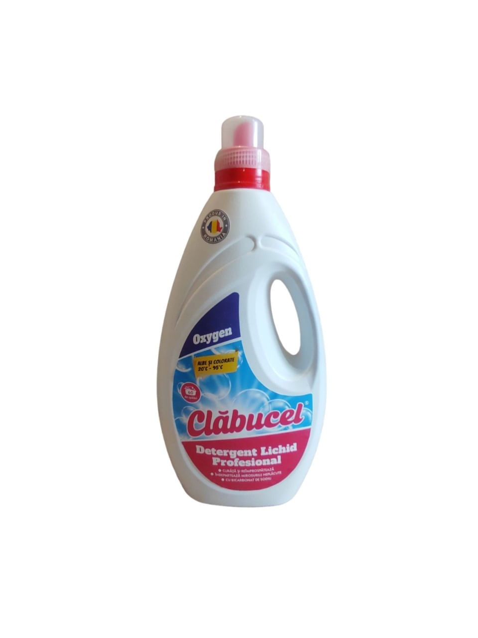 Detergent de rufe lichid gel profesional Clabucel pentru rufe albe si colorate 3L - Oxygen