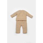 Fashion, accesorii si bijuterii - Copii - Imbracaminte copii - Treninguri si compleuri copii - Set bluza dublata si pantaloni, Winter muselin, 100% bumbac - Apricot, BabyCosy (Marime: 18-24 Luni) - Infinity.ro
