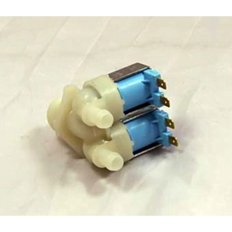 Electronice si Electrocasnice - Masini si uscatoare de rufe - Accesorii masini de spalat si uscatoare - Electrovalva / Electroventil masina de spalat 2 iesiri 180° 2X12MM - Infinity.ro