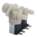 Electronice si Electrocasnice - Masini si uscatoare de rufe - Accesorii masini de spalat si uscatoare - Electrovalva / Electroventil masina de spalat 2 iesiri 180° 2X12MM - Infinity.ro