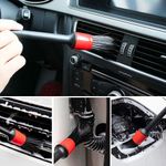 Auto si Moto - Intretinere auto - Stergatoare - Set 5 perii pentru curatat interior si exterior auto, elemente de caroserie, bord, jante, detailing auto - Infinity.ro