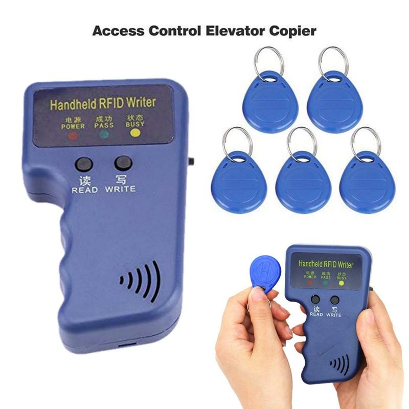 Casa si Gradina - Electrice - Smart Home - Accesorii control acces si supraveghere - Copiator carduri TAG RFID programabile, 125kHz, Albastru - Infinity.ro