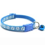 Petshop - Accesorii petshop - Zgarzi, lese si hamuri - Zgarzi - Zgarda ajustabila cu clopotel pentru caini si pisici, 18-32cm, Albastru deschis - Infinity.ro