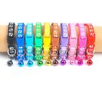 Petshop - Accesorii petshop - Zgarzi, lese si hamuri - Zgarzi - Zgarda ajustabila cu clopotel pentru caini si pisici, 18-32cm, Albastru deschis - Infinity.ro