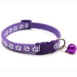 Petshop - Accesorii petshop - Zgarzi, lese si hamuri - Zgarzi - Zgarda ajustabila cu clopotel pentru caini si pisici, 18-32cm, Mov - Infinity.ro