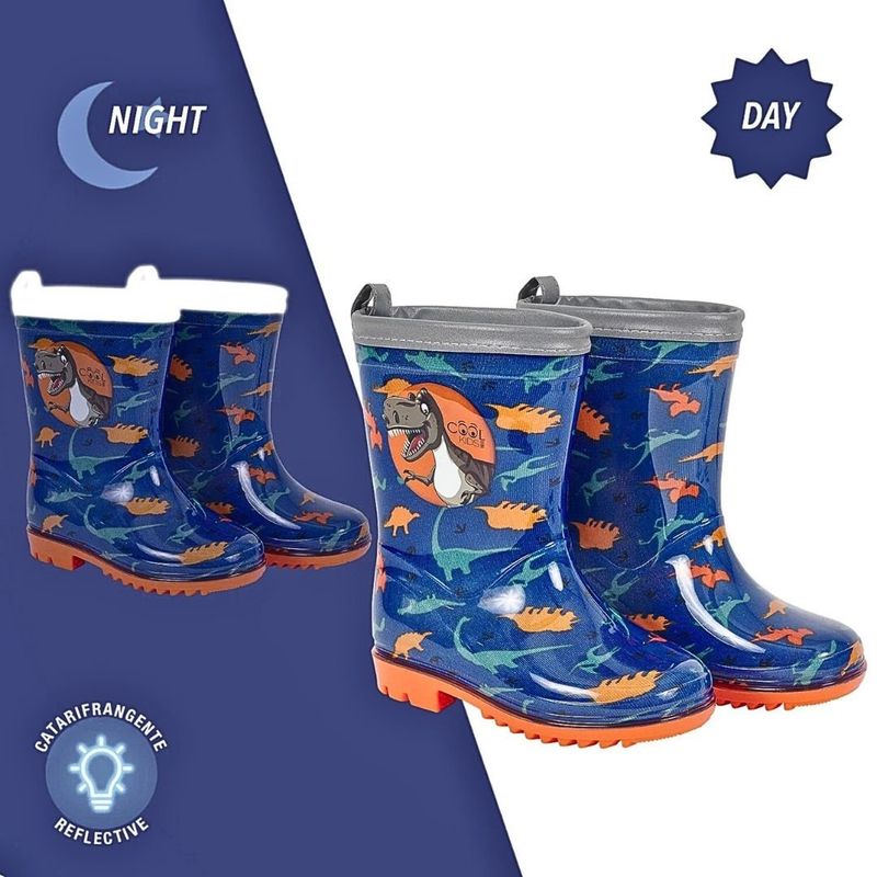 Fashion, accesorii si bijuterii - Copii - Incaltaminte copii - Ghete si cizme copii - Cizme din cauciuc pentru baieti, Perletti, model Dino, colectia Cool Kids, 26-27 EU - Infinity.ro