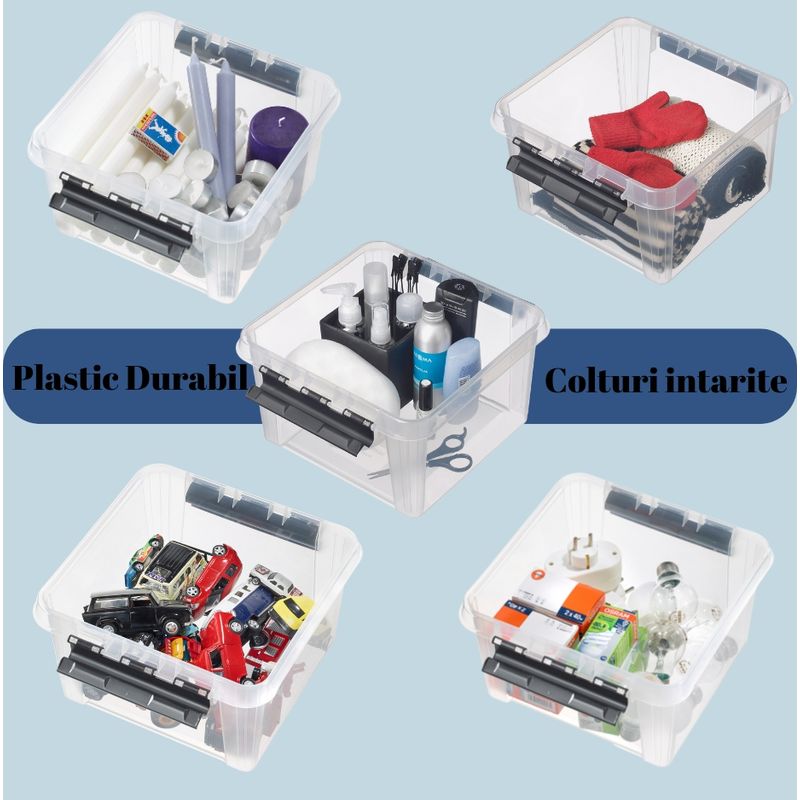 Casa si Gradina - Mobilier - Organizare si depozitare - Cutii depozitare - Cutie cu capac, SmartStore Classic12, 28x28x17 cm - Infinity.ro