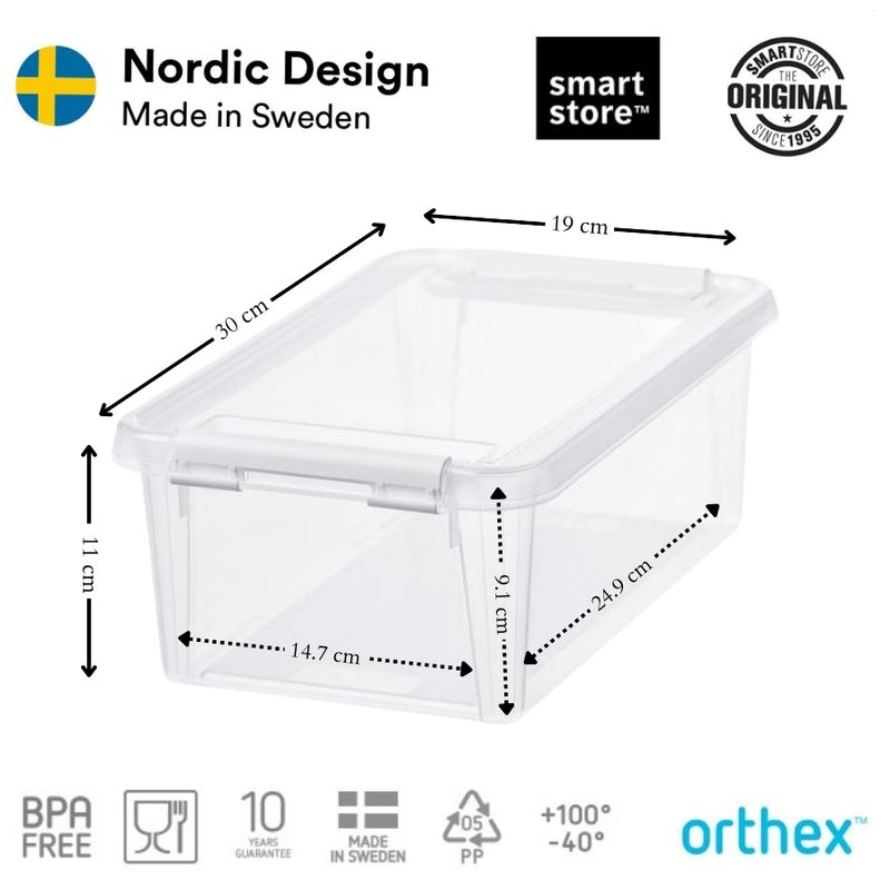 Casa si Gradina - Mobilier - Organizare si depozitare - Cutii depozitare - Cutie cu capac, SmartStore Home5, 30x19x11 cm - Infinity.ro