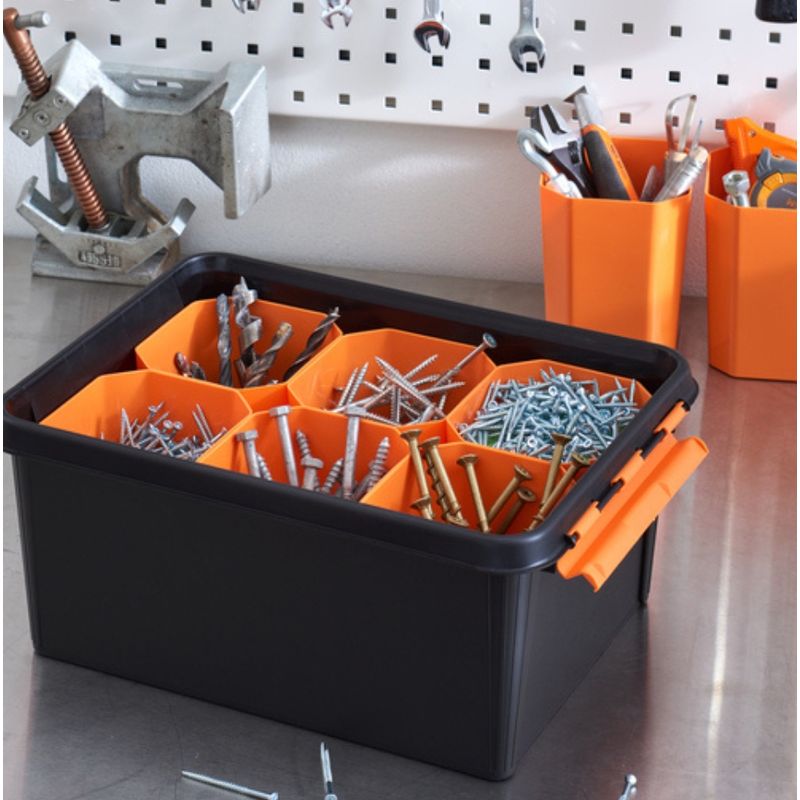 Casa si Gradina - Mobilier - Organizare si depozitare - Cutii depozitare - Cutie cu capac, SmartStore Pro 15, Negru, 40x30x19 cm - Infinity.ro