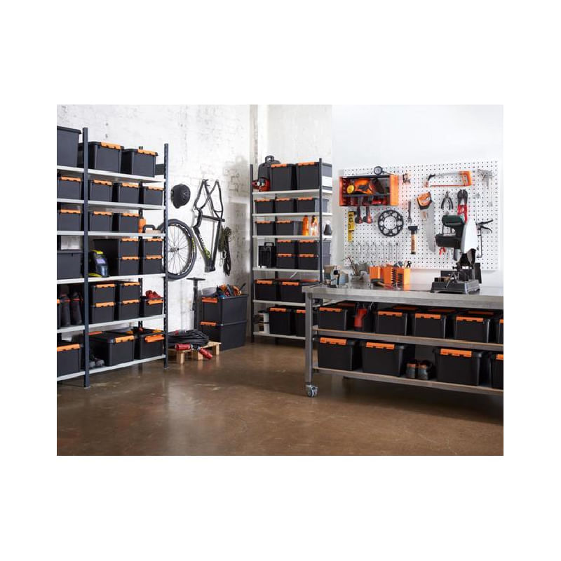Casa si Gradina - Mobilier - Organizare si depozitare - Cutii depozitare - Cutie cu capac, SmartStore Pro 15, Negru, 40x30x19 cm - Infinity.ro