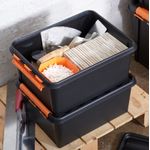 Casa si Gradina - Mobilier - Organizare si depozitare - Cutii depozitare - Cutie cu capac, SmartStore Pro 15, Negru, 40x30x19 cm - Infinity.ro