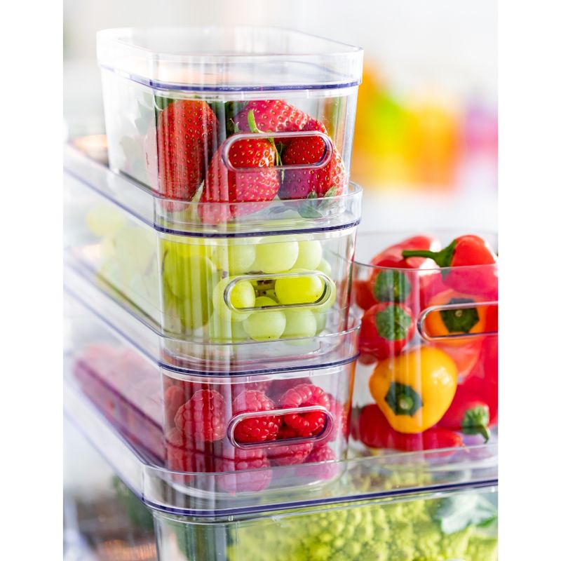 Casa si Gradina - Bucatarie si vesela - Organizare si depozitare bucatarie - Cutii alimentare - Cutie depozitare SmartStore Compact Clear Slim, 29.1x 9.4x6.1 cm - Infinity.ro