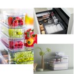 Casa si Gradina - Bucatarie si vesela - Organizare si depozitare bucatarie - Cutii alimentare - Cutie depozitare SmartStore Compact Clear Slim, 29.1x 9.4x6.1 cm - Infinity.ro