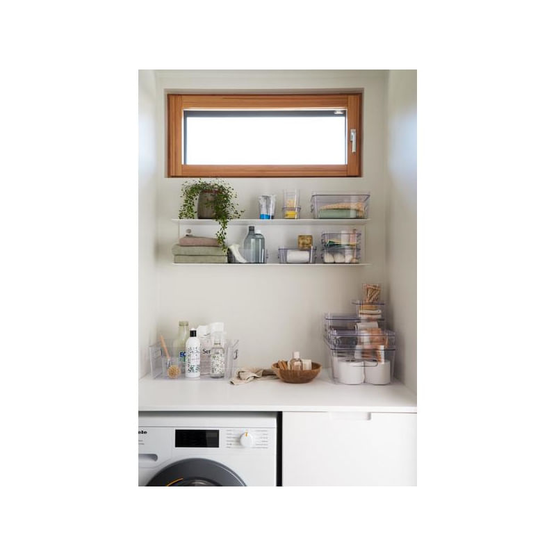 Casa si Gradina - Bucatarie si vesela - Organizare si depozitare bucatarie - Cutii alimentare - Cutie depozitare SmartStore Compact Clear Slim, 29.1x 9.4x6.1 cm - Infinity.ro