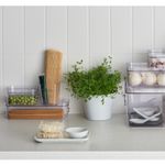 Casa si Gradina - Bucatarie si vesela - Organizare si depozitare bucatarie - Cutii alimentare - Cutie depozitare SmartStore Compact Clear Slim, 29.1x 9.4x6.1 cm - Infinity.ro