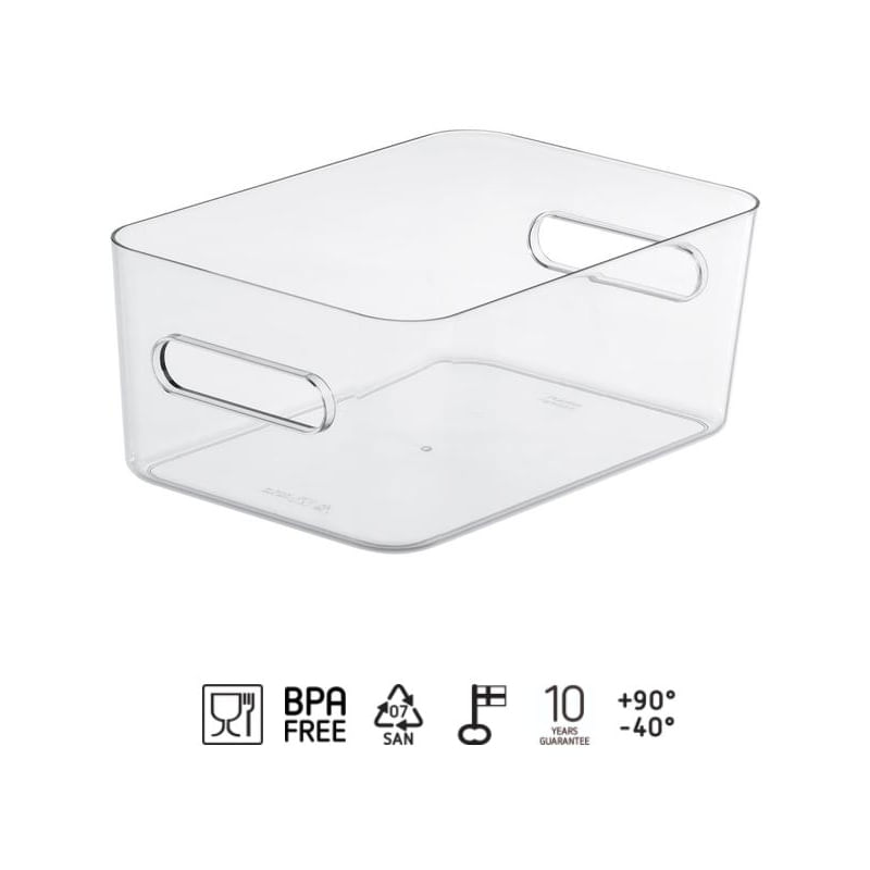 Casa si Gradina - Mobilier - Organizare si depozitare - Cutii depozitare - Cutie depozitare SmartStore Compact Clear M, 5.3 L, 29.5x19.5x12 cm - Infinity.ro