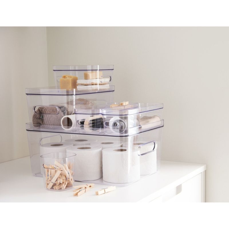 Casa si Gradina - Mobilier - Organizare si depozitare - Cutii depozitare - Cutie depozitare SmartStore Compact Clear M, 5.3 L, 29.5x19.5x12 cm - Infinity.ro