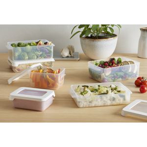 Cutie depozitare alimente, capac etans, SmartStore LunchBox, caserola pranz, fara BPA, transparenta, 0.45L