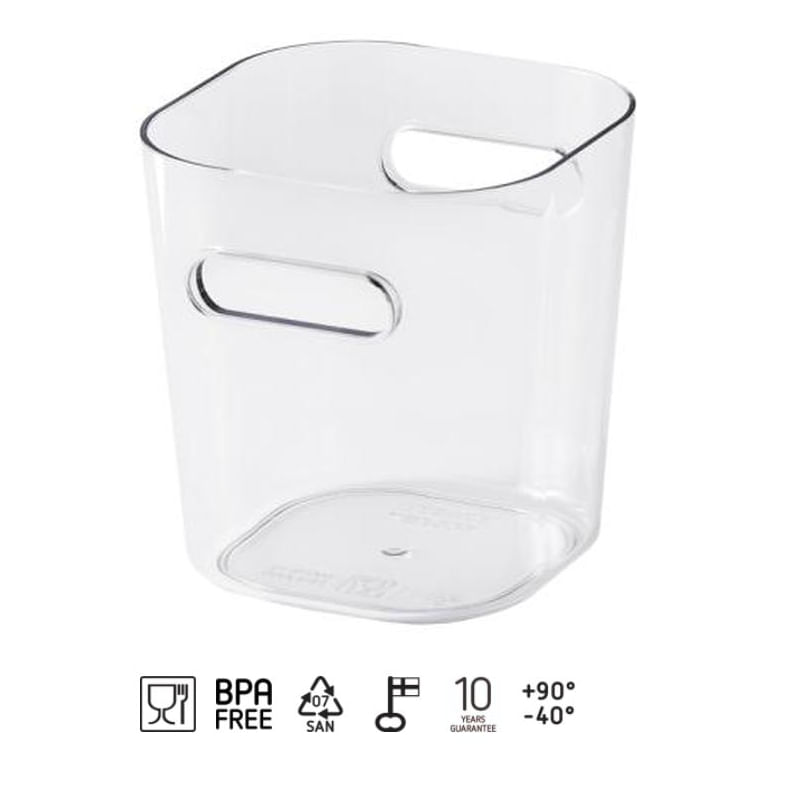 Casa si Gradina - Mobilier - Organizare si depozitare - Cutii depozitare - Cutie depozitare SmartStore Compact Clear Mini, 9.8x9.4x10.2 cm - Infinity.ro