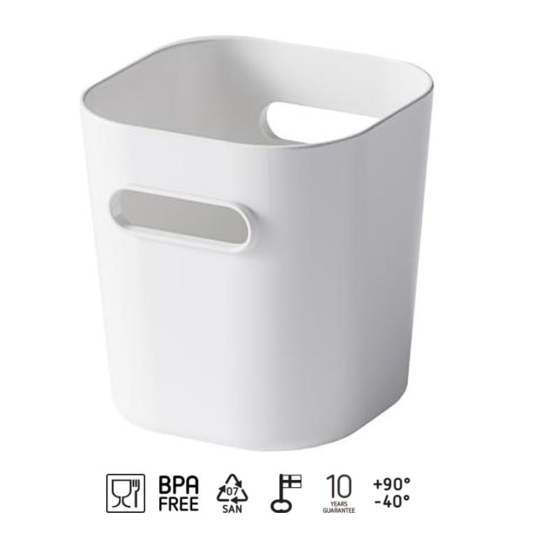 Casa si Gradina - Mobilier - Organizare si depozitare - Cutii depozitare - Cutie depozitare SmartStore Compact Mini, Alb, 9.8x9.4x10.2 cm - Infinity.ro