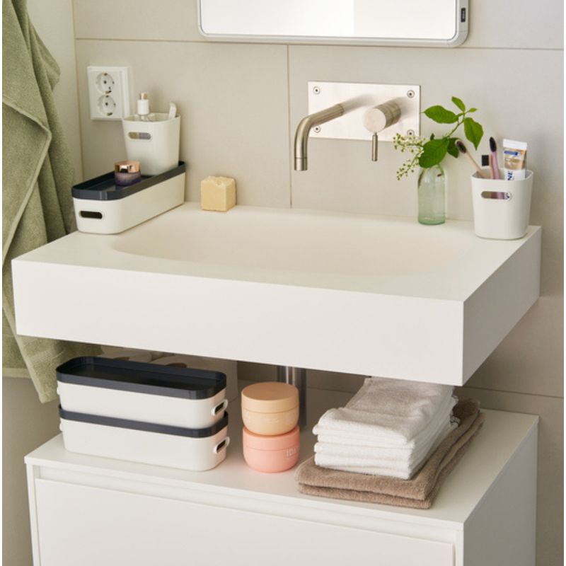 Casa si Gradina - Mobilier - Organizare si depozitare - Cutii depozitare - Cutie depozitare SmartStore Compact Mini, Alb, 9.8x9.4x10.2 cm - Infinity.ro