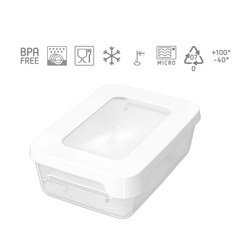 Casa si Gradina - Bucatarie si vesela - Organizare si depozitare bucatarie - Cutii alimentare - Cutie depozitare alimente, capac etans, SmartStore LunchBox, caserola pranz, fara BPA, transparenta, 0.3L - Infinity.ro