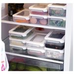 Casa si Gradina - Bucatarie si vesela - Organizare si depozitare bucatarie - Cutii alimentare - Cutie depozitare alimente, capac etans, SmartStore LunchBox, caserola pranz, fara BPA, transparenta, 0.3L - Infinity.ro