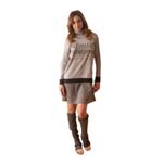 Fashion, accesorii si bijuterii - Femei - Lenjerie si pijamale femei - Pijamale femei - Camasa de noapte Exclusive P1242, M INTL ,Gri - Infinity.ro