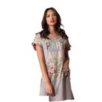 Fashion, accesorii si bijuterii - Femei - Lenjerie si pijamale femei - Pijamale femei - Camasa de noapte Exclusive P1322, L INTL, Gri - Infinity.ro